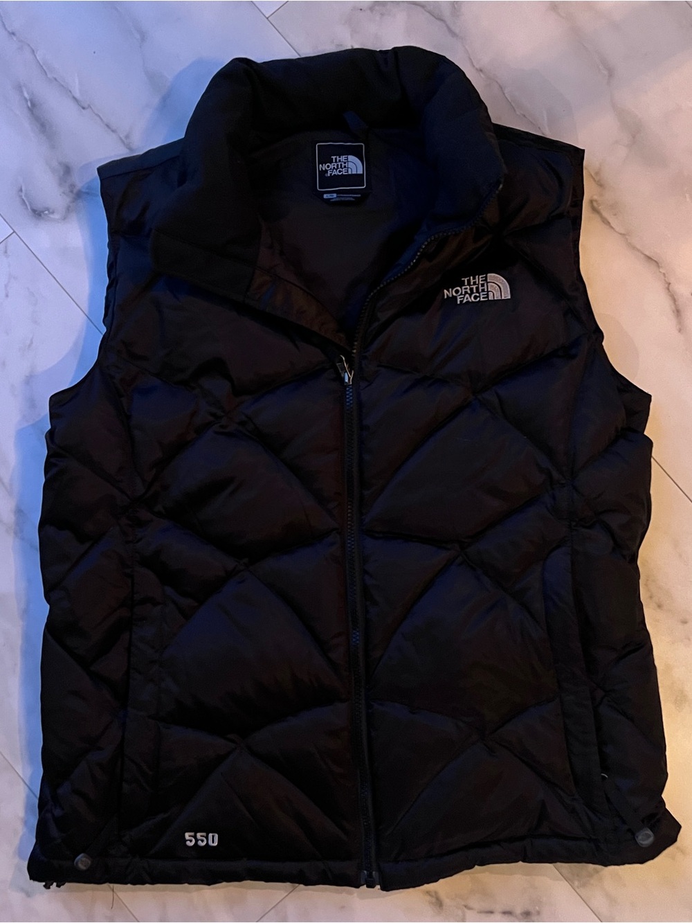 The North Face Women's 550 Black Down Vest size Large